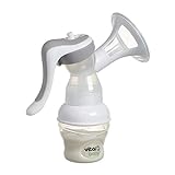 Image of Vital Baby Nurture Flexcone Manual Breast Pump, Super sift Silicone Cone for Breast Feeding, Hand Breast Milk Pump, White