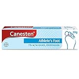 Image of Canesten Athlete’s Foot 1% w/w Cream | Effective Athlete’s Foot Treatment | Soothes Itching | Destroys Athlete’s Foot Fungi | Antifungal Cream | Big pack |30 g (Pack of 1)