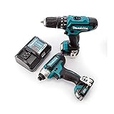 Image of Makita CLX202AJ 12V Max Li-ion CXT 2 Piece Kit Complete with 2 x 2.0 Ah Li-ion Batteries and Charger Supplied in a Makpac Case