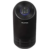 Image of Russell Hobbs RHAP1001B Ozone Free Compact Air Purifier, Captures Bacteria, HEPA Filter for 99.5% of Particles, Air Cleaner for Allergies, Odour, Dust, Smoke, Multi Colour LED Display, Black