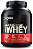 Image of Optimum Nutrition Gold Standard Whey Protein, Muscle Building Powder With Naturally Occurring Glutamine and Amino Acids, Chocolate Peanut Butter, 71 Servings, 2.27kg, Packaging May Vary