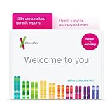 Image of 23andMe Health + Ancestry Service: Personal Genetic DNA Test Including Health Predispositions, Carrier Status, Wellness, and Trait Reports (Before You Buy See Important Test Info Below)