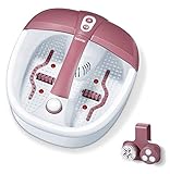 Image of Beurer FB35 Foot Spa with Aromatherapy | Footbath with Bubble and Vibration Massage | Stimulating Infrared Light Therapy Function | Detachable Reflexology Rollers | 3 Pedicure attachments