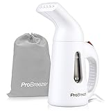 Image of Pro Breeze® Garment Steamer 850 Watt. Compact and Portable Handheld Fabric Steamer with Ultra-Fast Heating Element and Travel Pouch