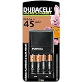 Image of Duracell CEF27 45 minutes Battery Charger with 2 AA and 2 AAA