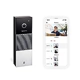 Image of Netatmo Smart Video Doorbell, 2-way audio, Person Detection, No Subscription Fees, HD 1080p, Night Vision, Easy Wired Installation, NDB-UK , Black