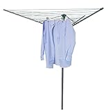 Image of JVL Compact & Robust 30M 3 Arm Steel Rotary Clothes Airer
