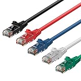 Image of Rankie Cat 6 Ethernet gigabyte Lan network patch cable (RJ45) 1,000Mbps 5-Farben Combo 1.5m