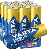Image of VARTA Longlife Power AA Mignon LR06 Alkaline Battery (10-pack) - Made in Germany - ideal for toys, torches, controllers and other battery-powered devices
