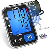 Image of RENPHO Blood Pressure Machines for Home Use, Upper Arm Blood Pressure Monitor with Quick Accurate Readings, Irregular Heartbeat Detect, 22-42 cm Large Cuff BP Machine with A Case, 2 * 120 Memories