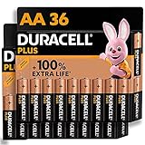 Image of Duracell Plus AA Alkaline Batteries [Pack of 36], 1,5V LR6 MN1500 [Amazon exclusive]