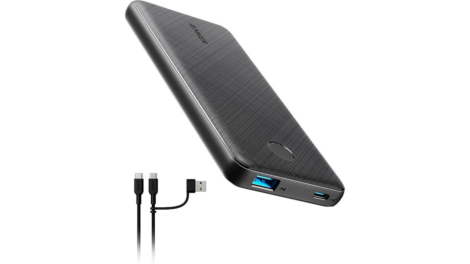 Anker PowerCore Slim 10K PD on white background 