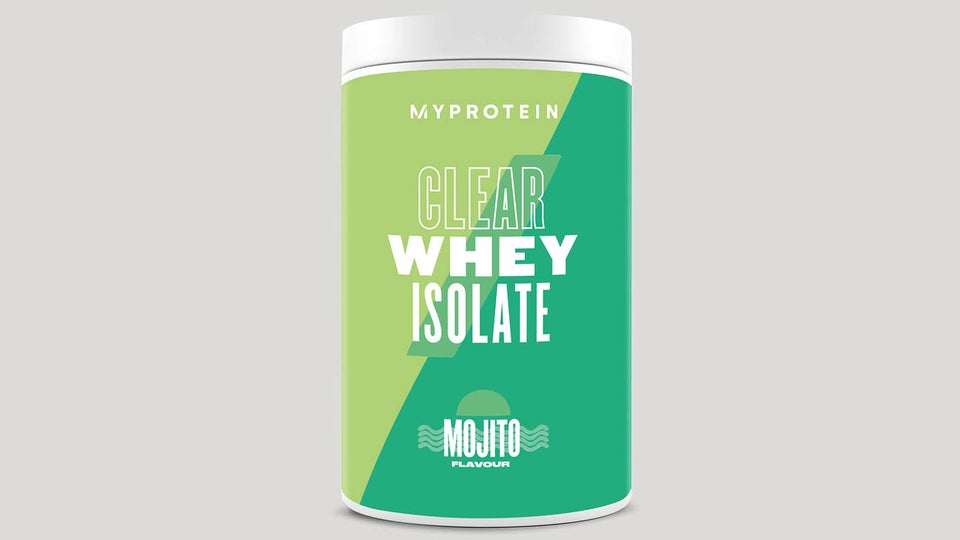 Best protein powder - Clear Whey Isolate on a white background 