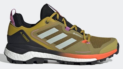 Adidas Skychaser 2.0 Gore-Tex in mustard yellow with orange accents