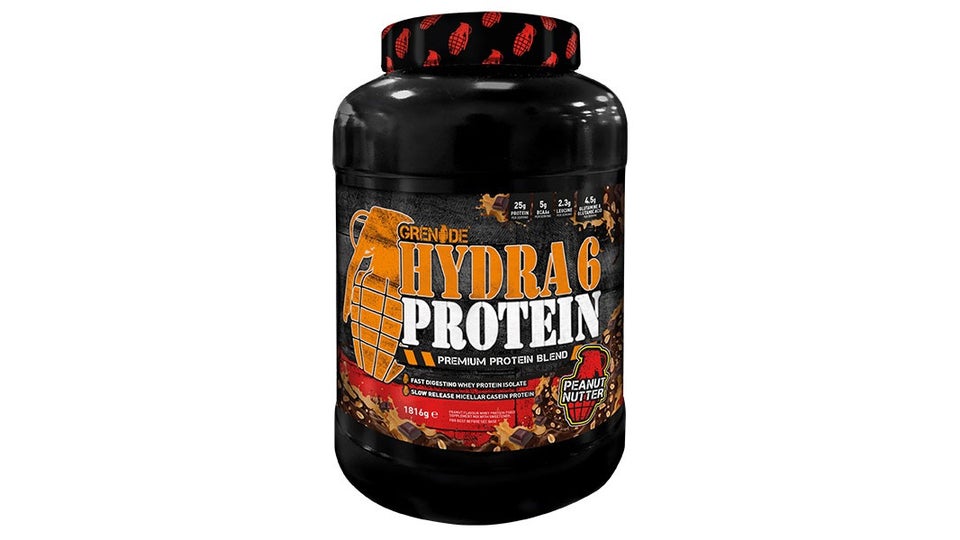 Hydra 6 Protein Powder on a white background