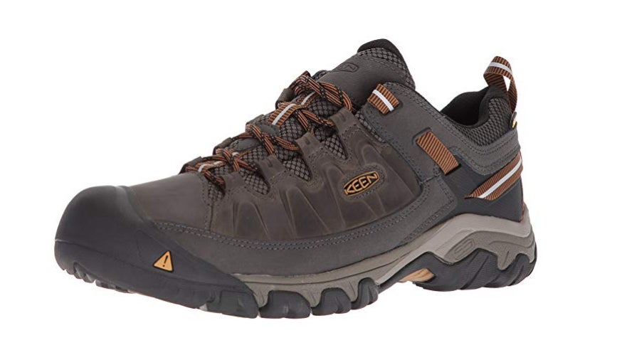 Keen Targhee III walking shoes in dark brown with light brown and grey accents