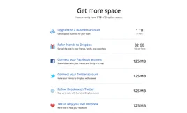 Get more Dropbox space for free